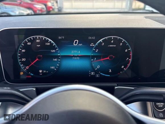 2021 Mercedes-Benz GLB with VIN W1N4M4GB1MW165362, listed as a Copart auction lot 54954145 with 71,970 mi miles and Salvage Title. Bid and sale history available at carsss.com. Image 8.