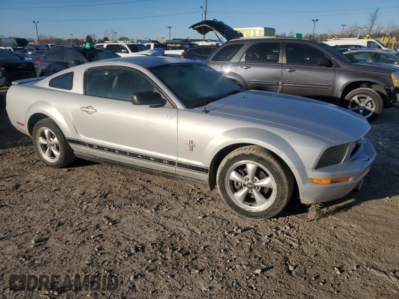 2007 Ford Mustang Deluxe with VIN 1ZVFT80N375334190, listed as a Copart auction lot 47015505 with 5,595 mi miles and Clean Title. Bid and sale history available at carsss.com. Image 4.