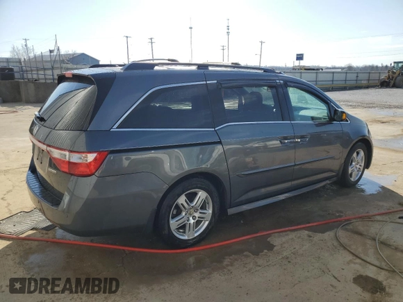 2012 Honda Odyssey Touring with VIN 5FNRL5H93CB130097, listed as a Copart auction lot 47445765 with 0 mi miles and Non Repairable. Bid and sale history available at carsss.com. Image 3.