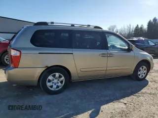2007 Kia Sedona LX with VIN KNDMB233476147961, listed as a Copart auction lot 48478215 with 234,710 mi miles and Salvage Title. Bid and sale history available at carsss.com. Image 3.