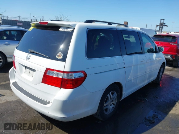 2007 Honda Odyssey EX-L с VIN 5FNRL38607B417218, выставлен на аукционе IAAI как лот 41856212 с пробегом 163 720 миль миль и . История ставок и продаж доступна на DreamBid. Изображение 4.