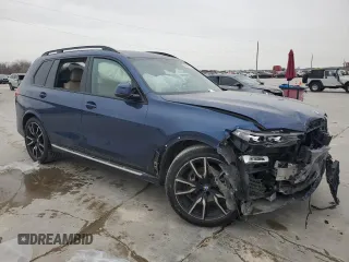 2022 BMW X7 xDrive40i with VIN 5UXCW2C04N9K27194, listed as a Copart auction lot 89009155 with 0 mi miles and Salvage Title. Bid and sale history available at carsss.com. Image 4.