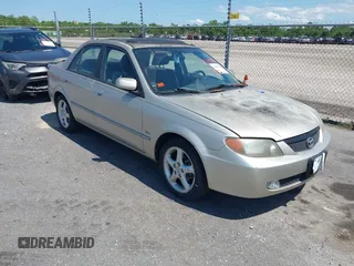 2002 Mazda Protege DX with VIN JM1BJ225820568350, listed as a IAAI auction lot 42188364 with 52,572 mi miles and . Bid and sale history available at DreamBid. Image 1.