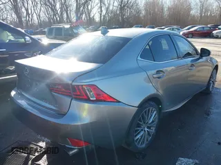 2014 Lexus IS 250 with VIN JTHCF1D24E5010861, listed as a IAAI auction lot 41686598 with 124,675 mi miles. Bid and sale history available at carsss.com. Image 4.