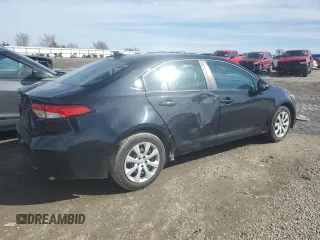 2022 Toyota Corolla LE with VIN 5YFEPMAE4NP338856, listed as a Copart auction lot 46145135 with 80,465 mi miles and Salvage Title. Bid and sale history available at carsss.com. Image 3.