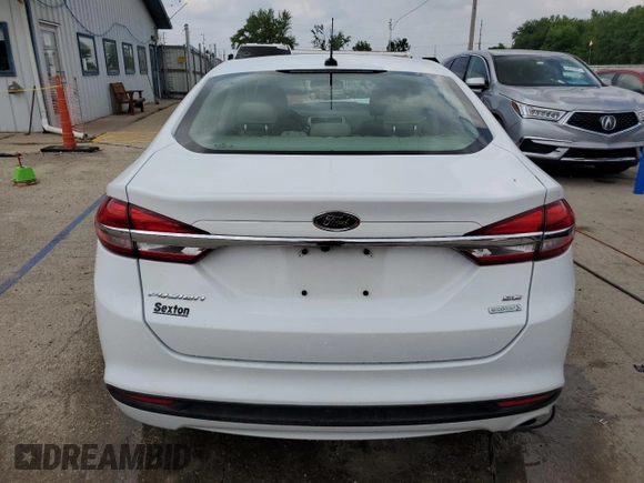 2017 Ford Fusion SE with VIN 3FA6P0HD1HR115897, listed as a Copart auction lot 61087315 with 124,311 mi miles and Salvage title. Bid and sale history available at DreamBid. Image 6.