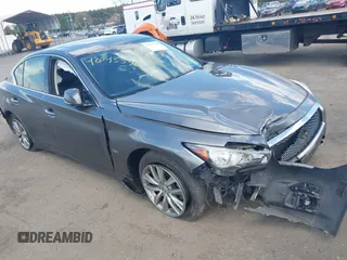 2017 Infiniti Q50 3.0t Premium with VIN JN1EV7AR7HM832617, listed as a IAAI auction lot 42043540 with 94,807 mi miles. Bid and sale history available at carsss.com. Image 1.