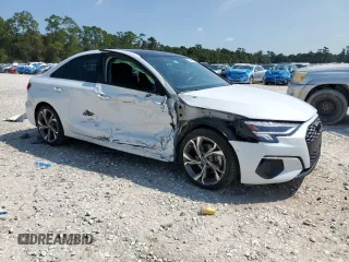 2022 Audi A3 Premium Plus with VIN WAUBUDGYXNA099084, listed as a Copart auction lot 69888054 with 19,235 mi miles and Salvage Title. Bid and sale history available at carsss.com. Image 4.