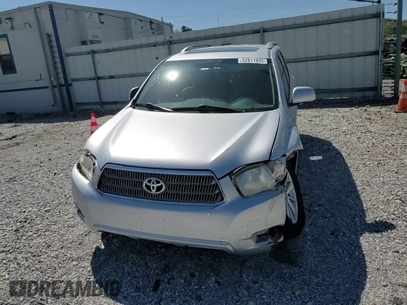 2008 Toyota Highlander Hybrid Limited with VIN JTEEW44AX82013252, listed as a Copart auction lot 52811935 with 200,042 mi miles and Salvage Title. Bid and sale history available at carsss.com. Image 12.