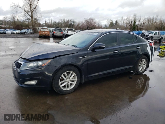 2013 Kia Optima LX with VIN KNAGM4A73D5327021, listed as a Copart auction lot 47583175 with 90,472 mi miles and Salvage Title. Bid and sale history available at carsss.com. Image 1.