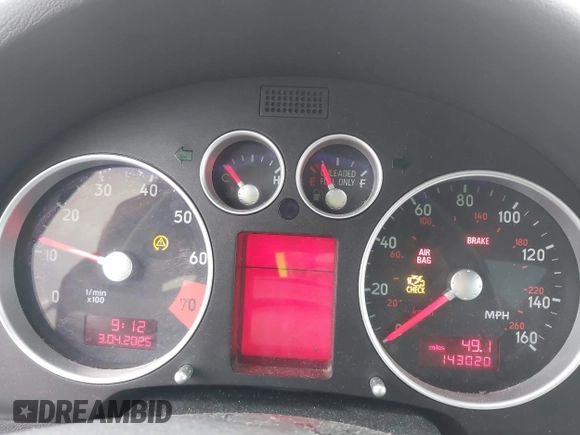 2003 Audi TT with VIN TRUSC28N031013220, listed as a IAAI auction lot 41701292 with 143,020 mi miles and . Bid and sale history available at DreamBid. Image 7.