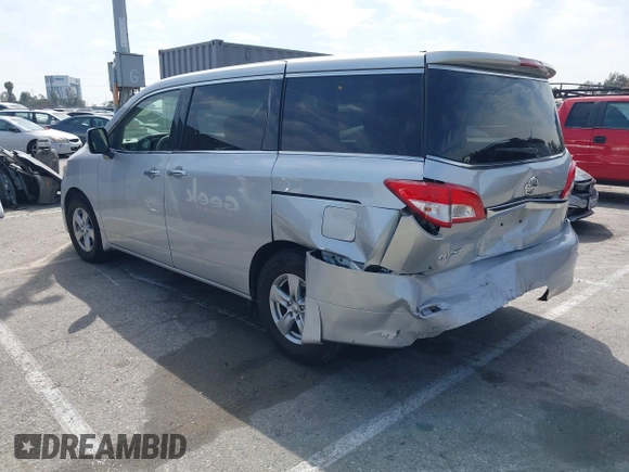 2015 Nissan Quest SV with VIN JN8AE2KP7F9126067, listed as a IAAI auction lot 42023886 with 62,251 mi miles. Bid and sale history available at carsss.com. Image 3.