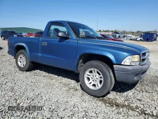 2004 Dodge Dakota with VIN 1D7FL16K54S621119, listed as a Copart auction lot 46801075 with 251,223 mi miles and Salvage Title. Bid and sale history available at carsss.com. Image 4.