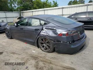 2022 Tesla Model S with VIN 5YJSA1E5XNF471212, listed as a Copart auction lot 57384025 with Not provided miles and Salvage title. Bid and sale history available at DreamBid. Image 2.