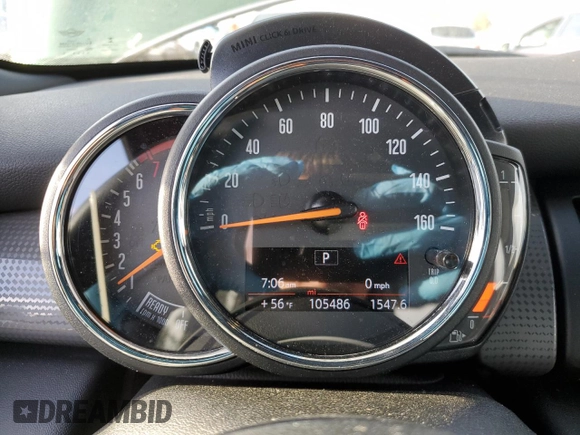 2020 MINI Hardtop Cooper with VIN WMWXR3C00L2M30375, listed as a Copart auction lot 51016485 with 105,486 mi miles and Salvage title. Bid and sale history available at DreamBid. Image 9.