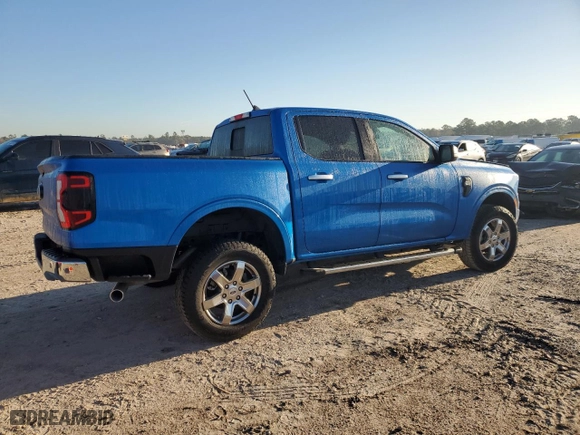 2024 Ford Ranger XLT with VIN 1FTER4GH1RLE01261, listed as a Copart auction lot 47242115 with 6,885 mi miles and Salvage Title. Bid and sale history available at carsss.com. Image 3.