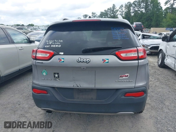 2016 Jeep Cherokee Limited with VIN 1C4PJMDB8GW151903, listed as a IAAI auction lot 42359124 with 249,984 mi miles and . Bid and sale history available at DreamBid. Image 16.