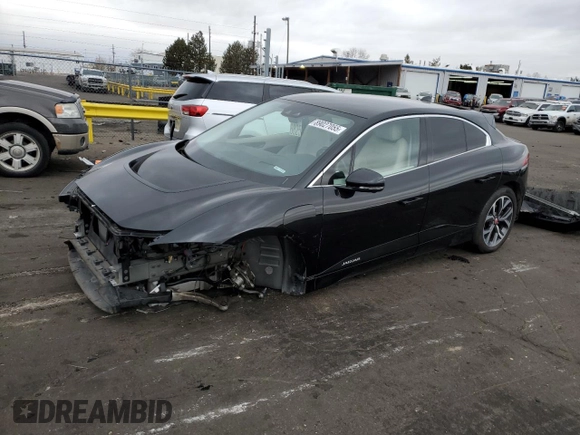 2019 Jaguar I-Pace HSE with VIN SADHD2S13K1F61760, listed as a Copart auction lot 89027055 with 46,924 mi miles and Salvage title. Bid and sale history available at DreamBid. Image 1.