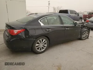 2014 Infiniti Q50 Sport with VIN JN1BV7AP4EM684889, listed as a Copart auction lot 47760535 with 83,528 mi miles and Salvage Title. Bid and sale history available at DreamBid. Image 3.