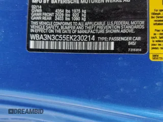 2014 BMW 4 Series 428i with VIN WBA3N3C55EK230214, listed as a Copart auction lot 56896865 with 77,024 mi miles and Salvage title. Bid and sale history available at DreamBid. Image 12.