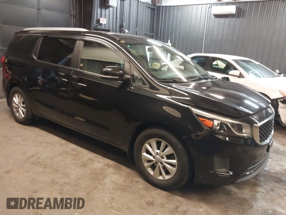 2016 Kia Sedona LX with VIN KNDMB5C10G6196316, listed as a IAAI auction lot 41766504 with 109,785 mi miles. Bid and sale history available at carsss.com. Image 1.