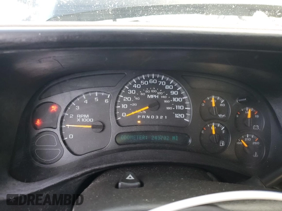2006 Chevrolet Silverado 1500 LT1 with VIN 2GCEK13N661266262, listed as a Copart auction lot 83371164 with 243,702 mi miles and Salvage Title. Bid and sale history available at DreamBid. Image 9.