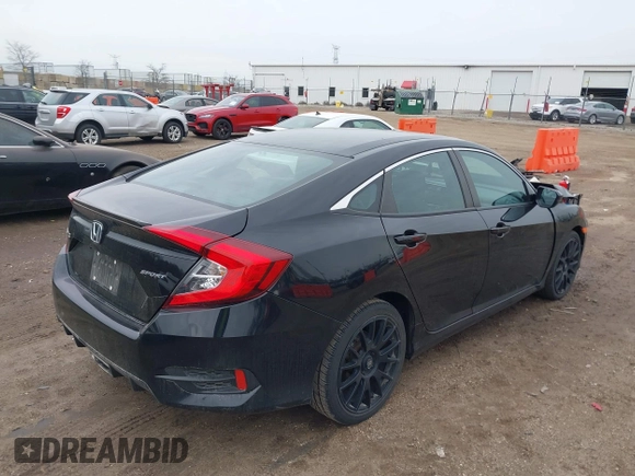 2020 Honda Civic Sedan Sport with VIN 19XFC2F89LE023377, listed as a IAAI auction lot 41808289 with 68,860 mi miles. Bid and sale history available at carsss.com. Image 4.