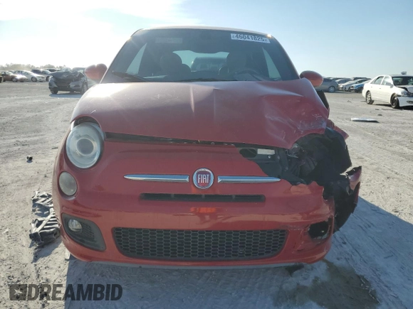 2016 FIAT 500 Sport with VIN 3C3CFFBR1GT144832, listed as a Copart auction lot 46041825 with 99,464 mi miles and Non repairable. Bid and sale history available at DreamBid. Image 5.