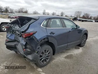 2020 Mazda CX-30 with VIN 3MVDMBBL8LM112120, listed as a Copart auction lot 47784245 with 52,471 mi miles and Salvage Title. Bid and sale history available at DreamBid. Image 3.