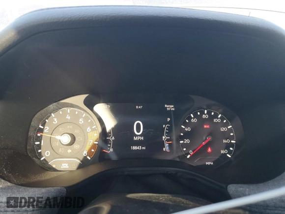 2023 Jeep Compass Sport with VIN 3C4NJDAN9PT559015, listed as a Copart auction lot 50590005 with 18,843 mi miles and Salvage title. Bid and sale history available at DreamBid. Image 9.