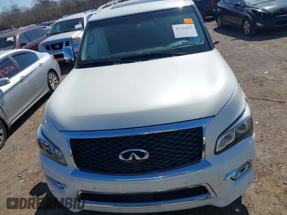 2016 Infiniti QX80 with VIN JN8AZ2NC2G9402766, listed as a IAAI auction lot 41769692 with 188,935 mi miles and . Bid and sale history available at DreamBid. Image 13.