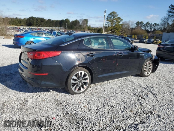 2015 Kia Optima SX Turbo with VIN 5XXGR4A63FG471338, listed as a Copart auction lot 48134875 with 81,358 mi miles and Salvage Title. Bid and sale history available at carsss.com. Image 3.