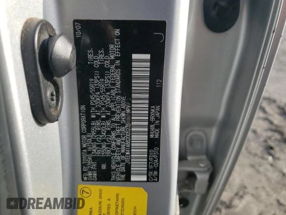 2008 Toyota Highlander Hybrid with VIN JTEEW41A882005235, listed as a Copart auction lot 48299545 with 233,118 mi miles and Non Repairable. Bid and sale history available at carsss.com. Image 13.
