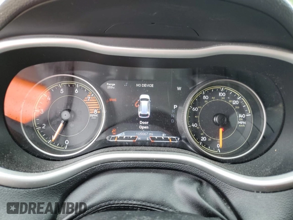2016 Jeep Cherokee Trailhawk with VIN 1C4PJMBS2GW255368, listed as a Copart auction lot 59010305 with 105,667 mi miles and Salvage title. Bid and sale history available at DreamBid. Image 9.