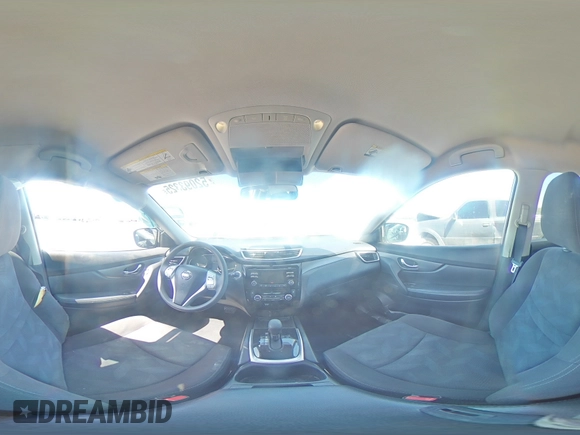 2015 Nissan Rogue SV with VIN KNMAT2MVXFP568267, listed as a Copart auction lot 52093325 with 85,243 mi miles and Salvage Title. Bid and sale history available at DreamBid. Image 14.