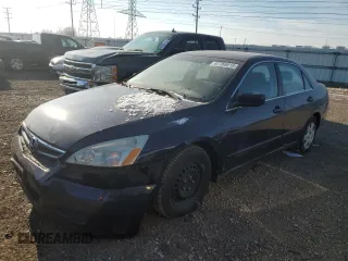 2007 Honda Accord LX with VIN 3HGCM56497G707873, listed as a Copart auction lot 87766015 with 190,466 mi miles and Clean title. Bid and sale history available at DreamBid. Image 1.