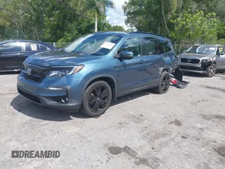 2021 Honda Pilot Special Edition with VIN 5FNYF5H25MB041980, listed as a IAAI auction lot 39597428 with 43,167 mi miles and . Bid and sale history available at carsss.com. Image 17.