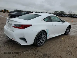 2017 Lexus RC with VIN JTHSM5BC0H5003592, listed as a Copart auction lot 44818705 with 51,871 mi miles and Salvage Title. Bid and sale history available at carsss.com. Image 3.