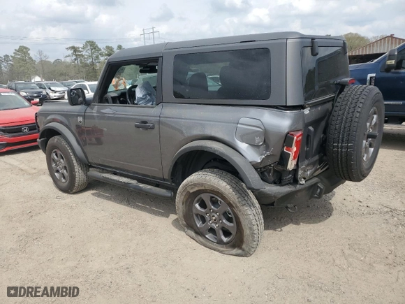 2024 Ford Bronco Big Bend with VIN 1FMDE7AH0RLA55295, listed as a Copart auction lot 49311005 with 3,383 mi miles and Salvage Title. Bid and sale history available at carsss.com. Image 2.