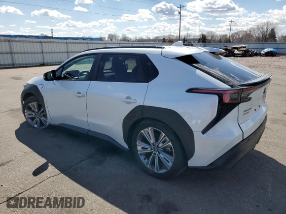 2023 Subaru Solterra Limited with VIN JTMABABA0PA004807, listed as a Copart auction lot 50586815 with 10,879 mi miles and Salvage Title. Bid and sale history available at DreamBid. Image 2.