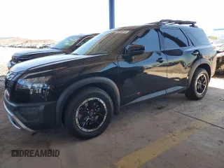 2023 Nissan Pathfinder Rock Creek with VIN 5N1DR3BD7PC270016, listed as a Copart auction lot 54060615 with 32,119 mi miles and Salvage title. Bid and sale history available at DreamBid. Image 1.