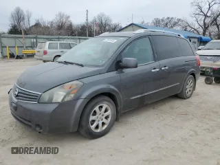2009 Nissan Quest with VIN 5N1BV28U59N103987, listed as a Copart auction lot 47201645 with 214,944 mi miles and Salvage Title. Bid and sale history available at carsss.com. Image 1.