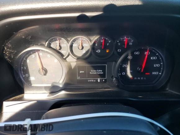 2020 Chevrolet Silverado 1500 Work Truck with VIN 3GCNWAEF9LG304824, listed as a Copart auction lot 46043875 with 21,479 mi miles and Salvage Title. Bid and sale history available at carsss.com. Image 9.
