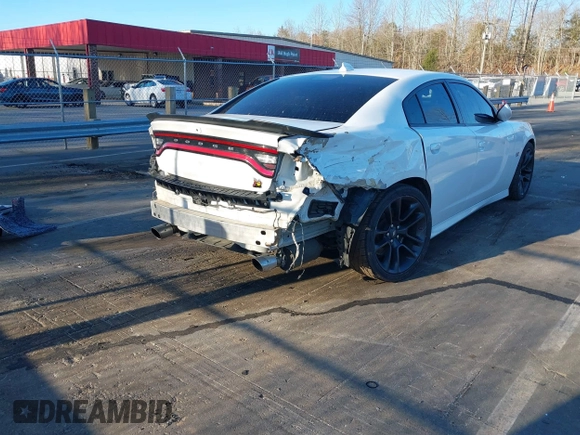 2020 Dodge Charger Scat Pack Widebody z VIN 2C3CDXGJ3LH244092, wystawiony jako IAAI lot #41828294 z przebiegiem 107 568 mil mil oraz . Historia ofert i sprzedaży dostępna na DreamBid. Obrazek 4.