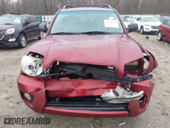 2008 Toyota 4Runner SR5 with VIN JTEZU14R78K004536, listed as a IAAI auction lot 41542110 with 219,297 mi miles. Bid and sale history available at carsss.com. Image 6.