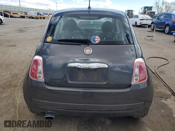 2015 FIAT 500 Pop with VIN 3C3CFFAR6FT545289, listed as a Copart auction lot 48758775 with 91,973 mi miles and Salvage Title. Bid and sale history available at carsss.com. Image 6.