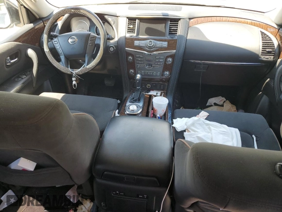 2020 Nissan Armada SL with VIN JN8AY2NDXLX016355, listed as a Copart auction lot 58018284 with 122,370 mi miles and Salvage Title. Bid and sale history available at carsss.com. Image 8.