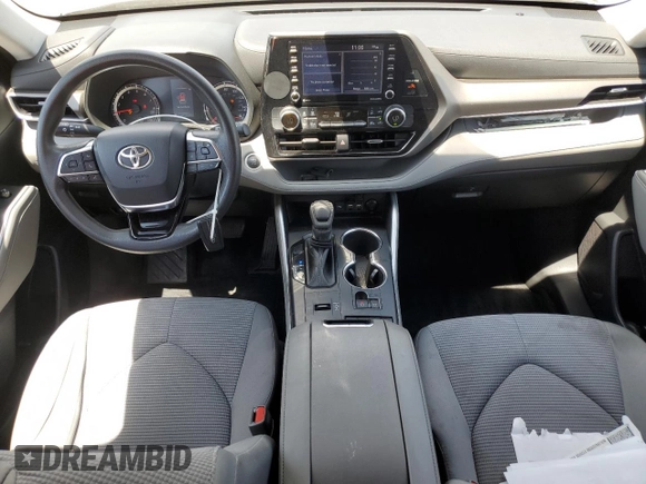 2021 Toyota Highlander L with VIN 5TDCZRAH8MS074491, listed as a Copart auction lot 60289405 with 54,589 mi miles and Salvage title. Bid and sale history available at DreamBid. Image 8.