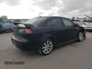 2013 Mitsubishi Lancer GT with VIN JA32U8FW8DU006424, listed as a Copart auction lot 44709515 with 127,900 mi miles and Salvage Title. Bid and sale history available at carsss.com. Image 3.