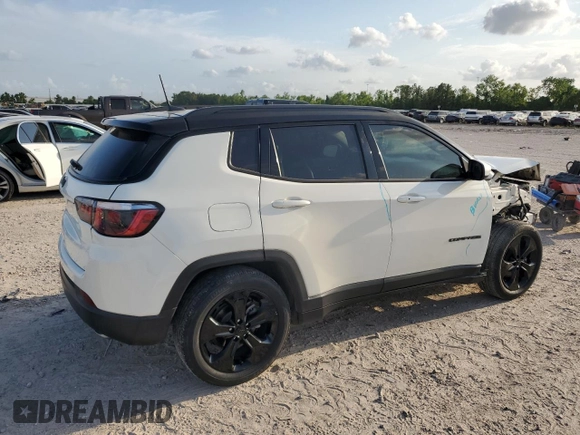 2019 Jeep Compass Altitude with VIN 3C4NJCBB5KT649267, listed as a Copart auction lot 55026715 with 39,751 mi miles and Salvage Title. Bid and sale history available at carsss.com. Image 3.